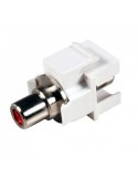 Adaptador H/H keystone RCA ROJO