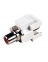 Adaptador H/H keystone RCA ROJO