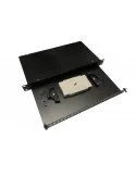 Bandeja 19" Extraible de Fibra Óptica para 24 conectores duplex SC