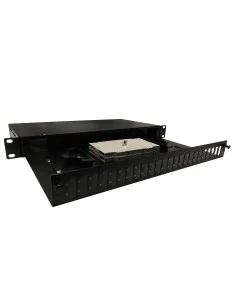 Bandeja 19" Extraible de Fibra Óptica para 24 conectores duplex SC