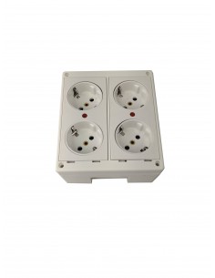 Caja de pared kit 2 schukos dobles