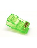 Conector RJ45 CAT6 UTP s/guía VERDE