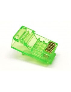 Conector RJ45 CAT6 UTP s/guía VERDE