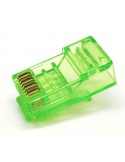 Conector RJ45 CAT6 UTP s/guía VERDE ECONOMICO
