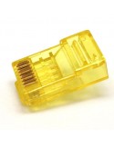 Conector RJ45 CAT6 UTP AMARILLO BARATO