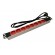 Regleta 19" 1U 8 Schuko Sin Interruptor. Aluminio Rojo