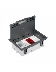 Kit caja de suelo regulable para suelo técnico 8 elementos gris Simon 500 Cima