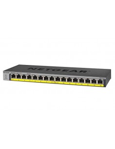 Switch 16 puertos Gigabit Ethernet PoE+ UNMANAGED