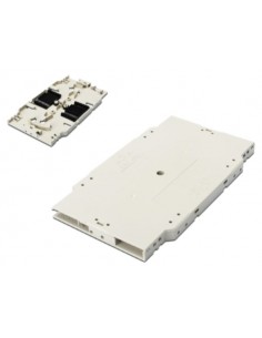 CASSETTE PORTA FUSIONES CON 2 PEINES 2X6 FIBRAS