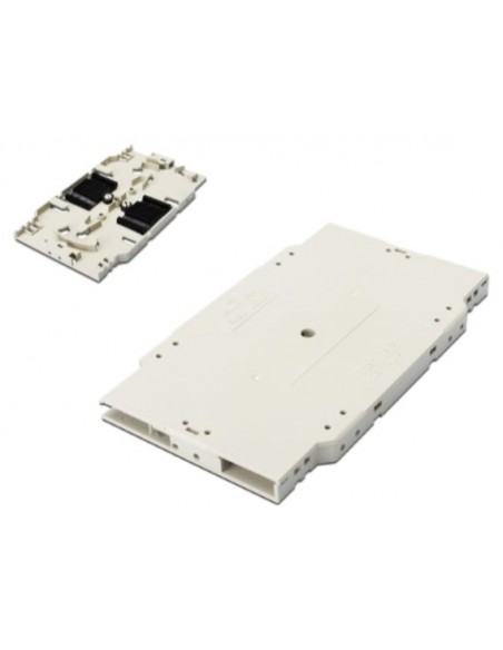 CASSETTE PORTA FUSIONES CON 2 PEINES 2X6 FIBRAS