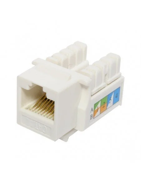 Conector RJ45 Hembra CAT.6 Blanco Economico
