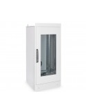 Rack 19" industrial, interior, IP55 con puerta de cristal. 24u