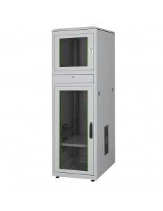 Armario rack para PC industrial con puertas de cristal ip40