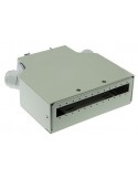 caja de fibra óptica para montaje en carril din.