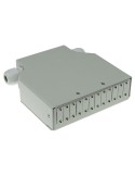 caja de fibra óptica para montaje en carril din.