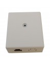 Roseta de superficie vacia con 2 huecos para RJ45