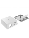 Roseta Superficie 2 huecos para RJ45