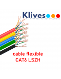 Cable Cat6 UTP Flex. 100m LSZH COLORES