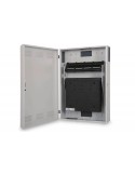 Gabinete de montaje en pared, delgado, 900x600x200 mm 3U horizontal y 3U vertical, gris (RAL 7035)
