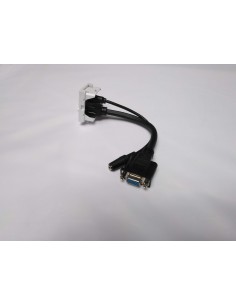 Placa VGA + mini-jack hembra-hembra. Vista general trasera.