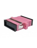 Adaptador F.O. Duplex Multimodo SC/UPC Violeta OM4