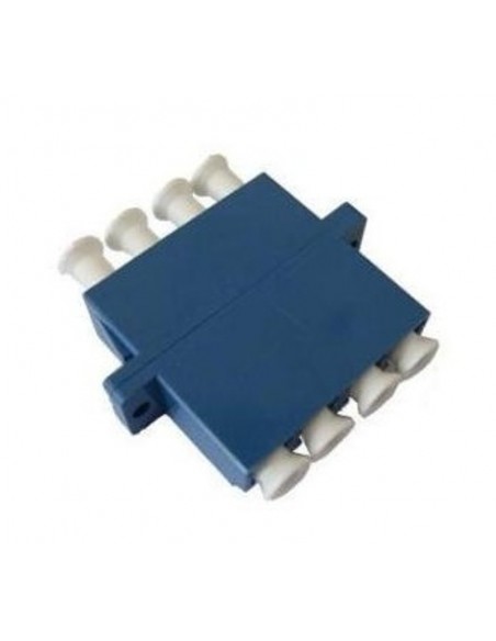 Adaptador fibra óptica cuadruple Monomodo SC/UPC Azul