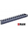 Patchpanel CAT6 24 P. UTP R&M 19" 1U Negro