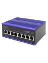 Switch 8 Ptos 10/100 Mbps. Carril DIN Industrial