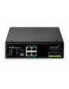 Switch 4 Ptos POE+ GIGA y 2 Ptos SFP Carril DIN Industrial
