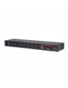 Regleta 19" 8 IEC C13 IP Monitorizable en Aluminio