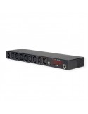 Regleta 8 tomas IEC320 C13 Monitorizable IP. Formato rack 19" 1U