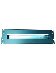Panel 19" 3U abierto con carril DIN para 22 magnetotermicos