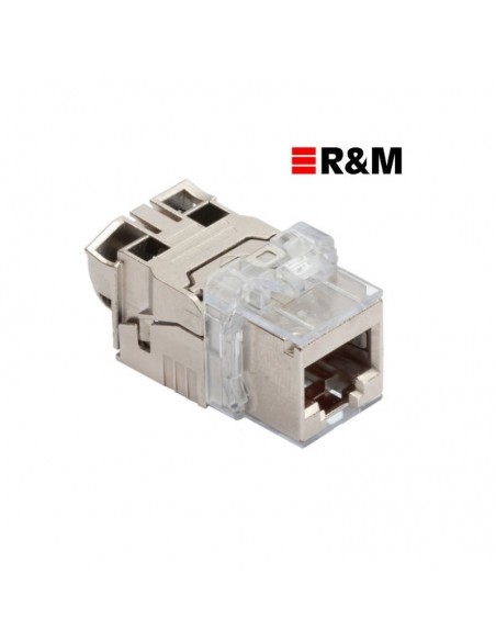 Conector RJ45 CAT6A FTP Easy Lock Keystone R&M