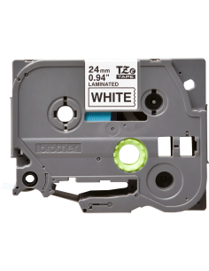 Cinta Laminada Ancho 24 mm Texto Negro Fondo Blanco