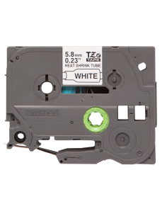 Cinta Tubo Termorretráctil Ancho 5.8 mm. Texto Negro Fondo Blanco