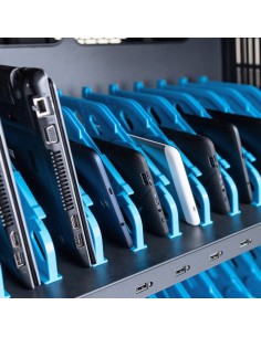 Armario de carga 30 portátiles o tablet, para equipos de hasta 14" incluye toma usb para facil conexión.