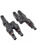 Conector Multicontact MC4 2 in 1 out. Conector Doble MC4 Multicontact 2 a 1