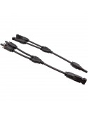Conector flexible Multicontact MC4 2 in 1 out.