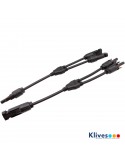 Conector Multicontact flexible MC4 2 in 1 out. Conector Doble MC4