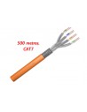 Cable CAT7 SFTP 500M LSZH 1200MHz 40 Gb. RAL2000