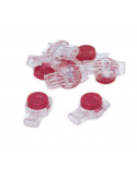 Conector empalmador IDC jeallybean de 3 tomas Rojo. Cajas de 100 unidades.