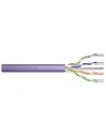 Cable CAT6 UTP 305m LSZH RIGIDO COBRE 100% Color violeta. 250 MHz, AWG 23/1 Dca