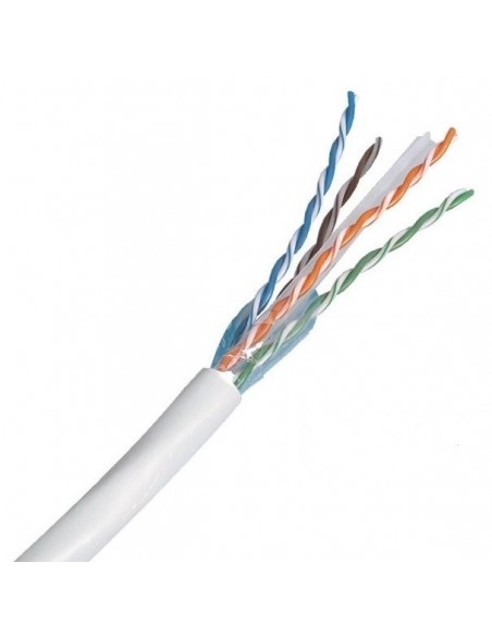 Cable CAT6 UTP 305m LSZH RIGIDO COBRE 100% Color Blanco.AWG 24 Dca