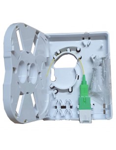 Caja FTTH con 1 conector SC Simplex y pigtail de 1metro