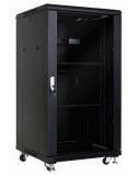 Rack 19" 22U 600X600 Pta. Cristal y Trasera Ciega