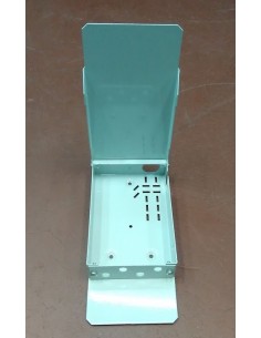 Caja fibra óptica metálica de interior para  6 conectores ST Simplex.