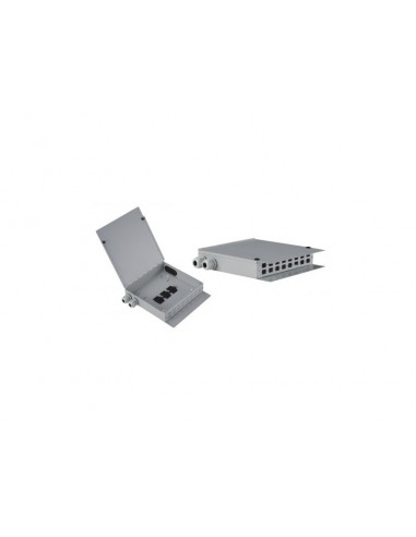 Caja fibra óptica metálica 16 conectores SC Simplex