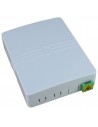 Caja FTTH con 1 conector SC Simplex con persiana y pigtail de 1metro