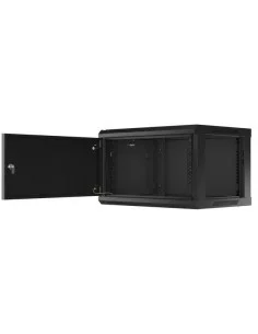 Rack Mural 19" 6U F450mm. Puerta Metálica Ciega