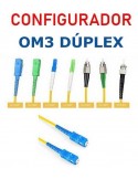 Configurador Latiguillo Fibra óptica OM3 Dúplex 2 metros